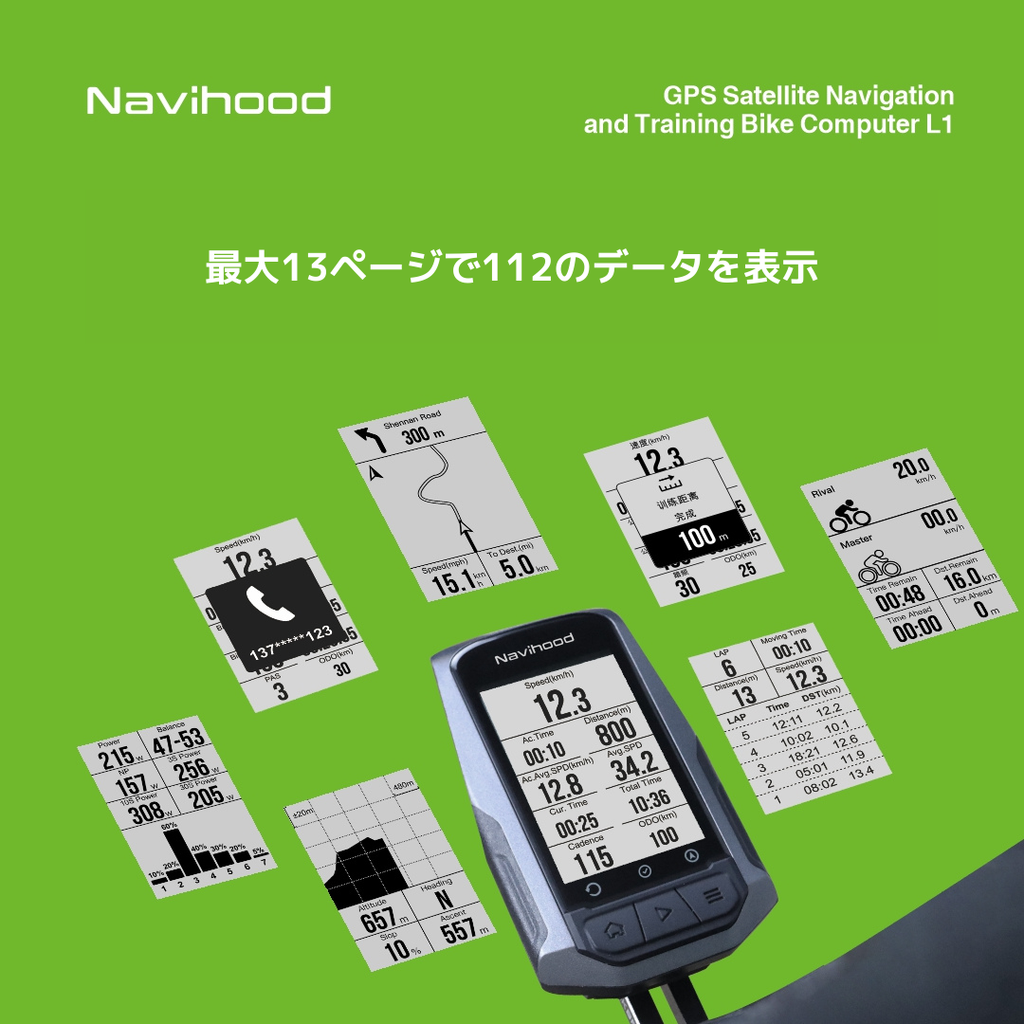 Navihood L1 サイクルコンピューター