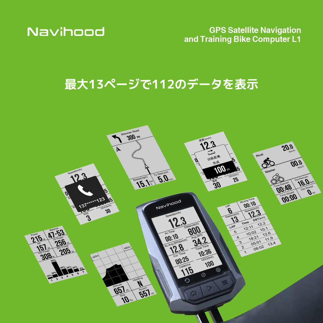 Navihood L1 サイクルコンピューター