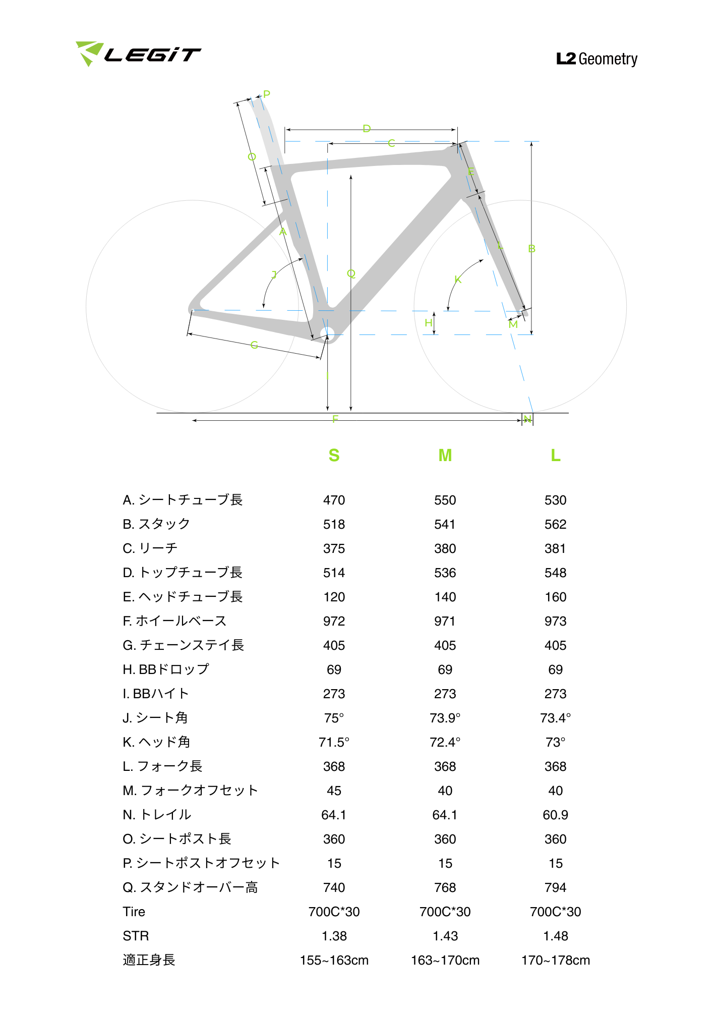 LEGiT L2 フレームセット